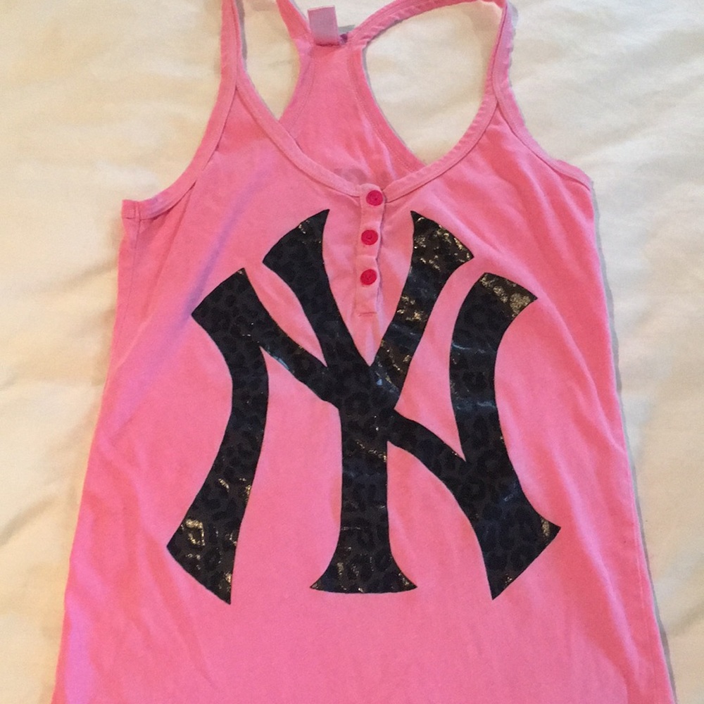 PINK NY Yankees tank